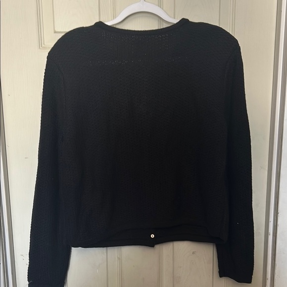 Chic Black Sweater with Gold Accents - Picture 2 of 2